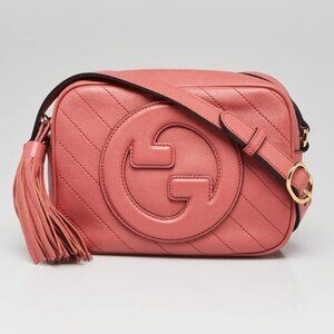 Gucci Pink Leather Small Crossbody Blondie Bag